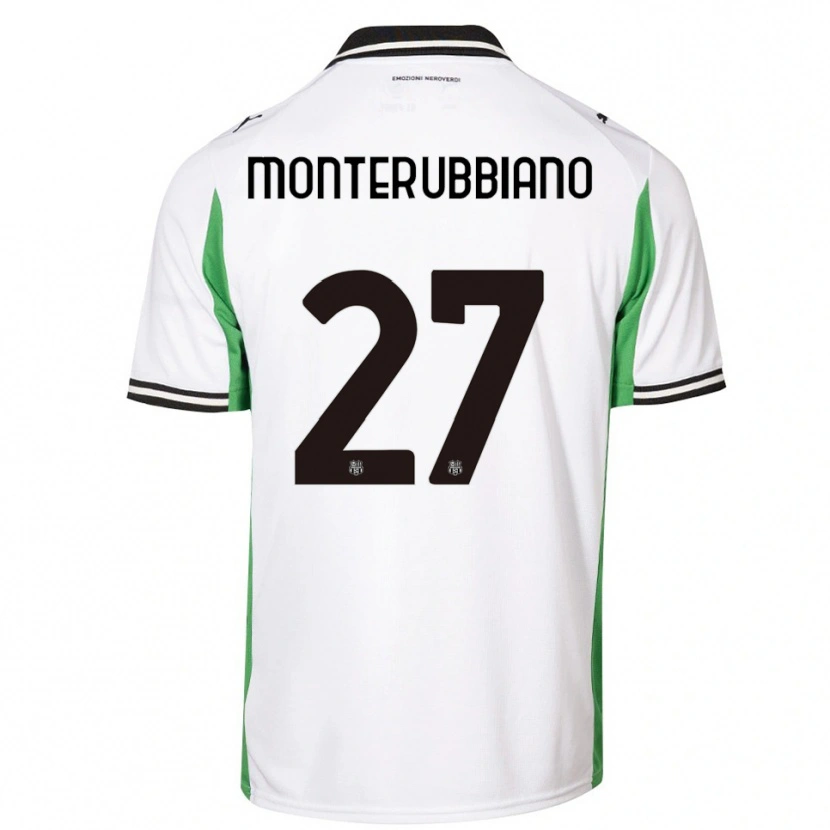DanxenメンズValeria Monterubbiano#27ホワイト グリーン ブラックアウェイシャツ2025/26ジャージーユニフォーム