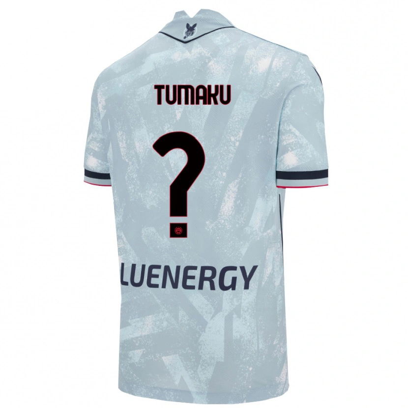 DanxenメンズNiccolò Tumaku#0ライトブルー ブラックアウェイシャツ2025/26ジャージーユニフォーム