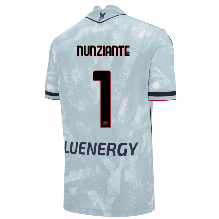 Danxenメンズアレサンドロ・ヌンツィアンテ#1ライトブルー ブラックアウェイシャツ2025/26ジャージーユニフォーム