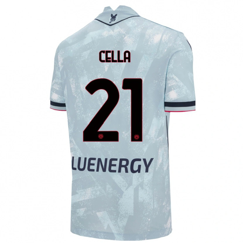 DanxenメンズLeonardo Cella#21ライトブルー ブラックアウェイシャツ2025/26ジャージーユニフォーム