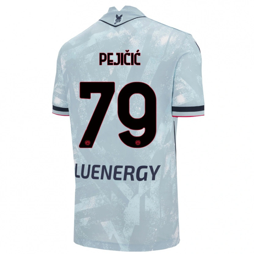 DanxenメンズDavid Pejičić#79ライトブルー ブラックアウェイシャツ2025/26ジャージーユニフォーム