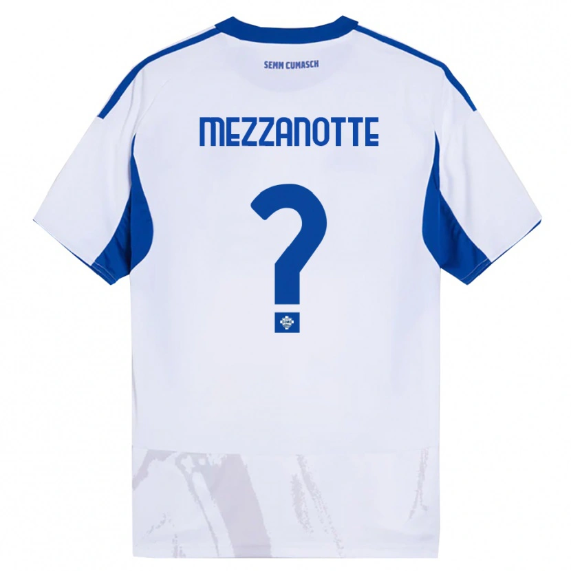 DanxenメンズDavide Mezzanotte#0ホワイト ブルーアウェイシャツ2025/26ジャージーユニフォーム
