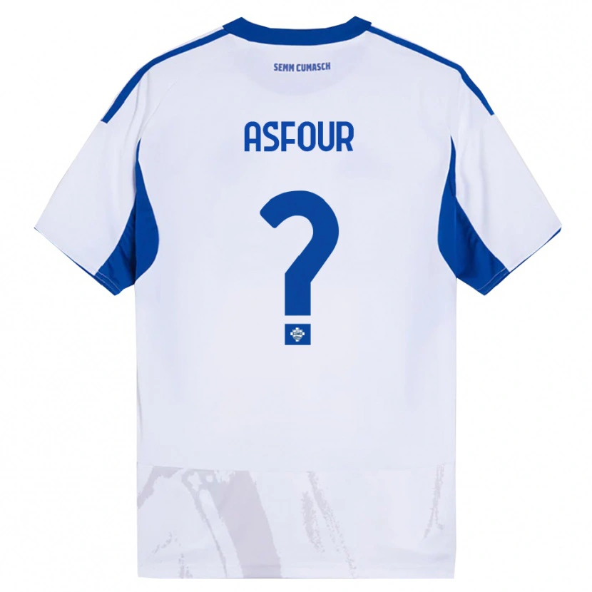 DanxenメンズAdam Asfour#0ホワイト ブルーアウェイシャツ2025/26ジャージーユニフォーム