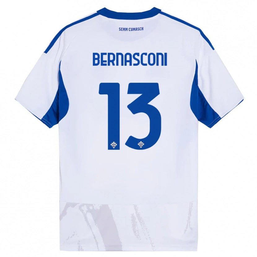 DanxenメンズEnea Bernasconi#13ホワイト ブルーアウェイシャツ2025/26ジャージーユニフォーム