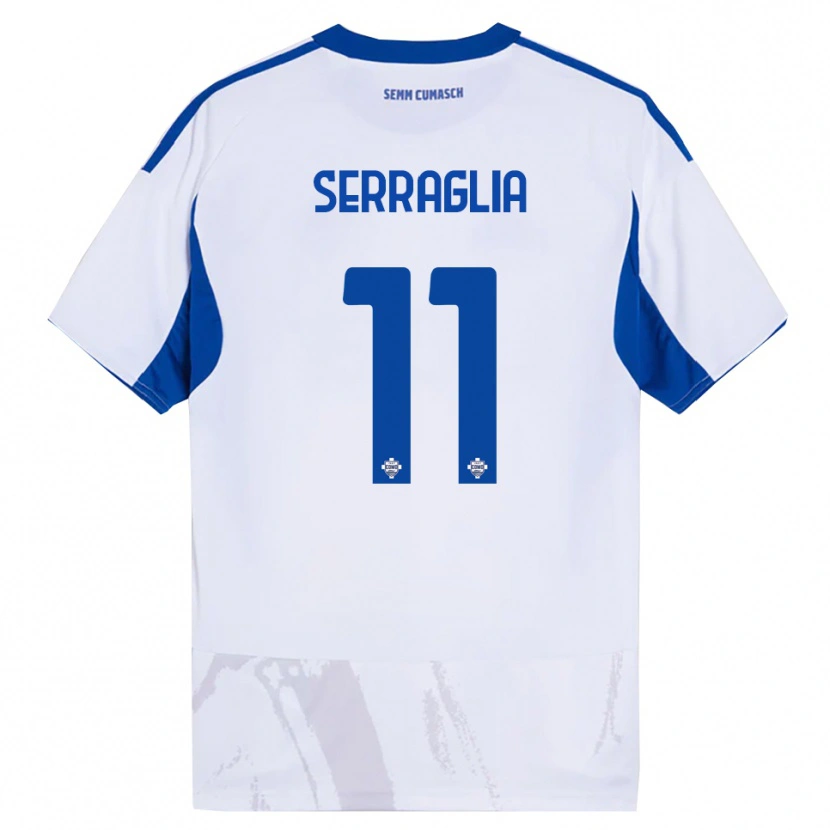 DanxenメンズLucas Serraglia#11ホワイト ブルーアウェイシャツ2025/26ジャージーユニフォーム