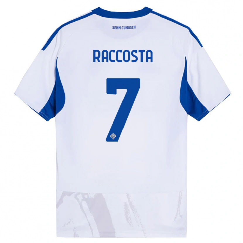 DanxenメンズJacopo Raccosta#7ホワイト ブルーアウェイシャツ2025/26ジャージーユニフォーム