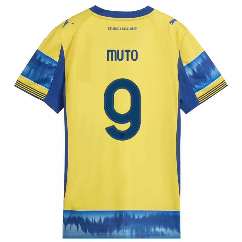DanxenメンズAndrea Muto#9イエロー ブルーアウェイシャツ2025/26ジャージーユニフォーム