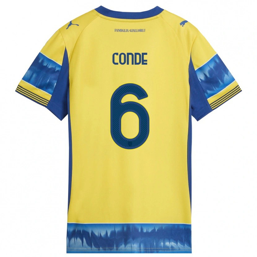DanxenメンズBernardo Conde#6イエロー ブルーアウェイシャツ2025/26ジャージーユニフォーム