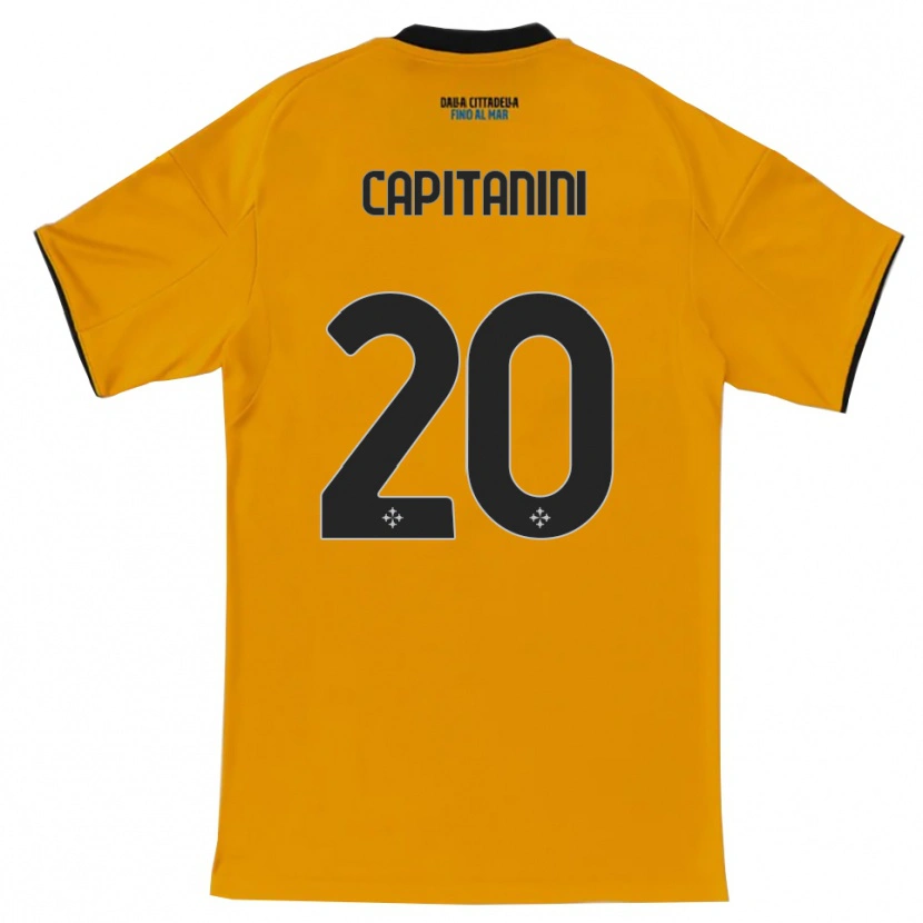 DanxenメンズDiego Capitanini#20オレンジ ブルーアウェイシャツ2025/26ジャージーユニフォーム