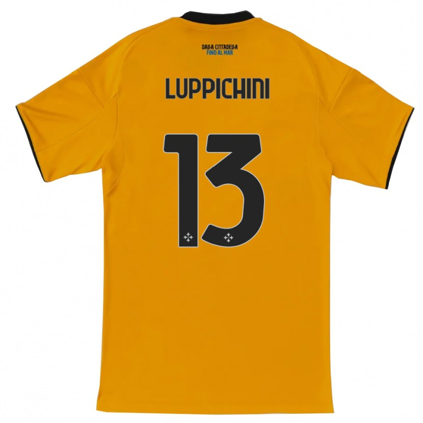 DanxenメンズMatteo Luppichini#13オレンジ ブルーアウェイシャツ2025/26ジャージーユニフォーム