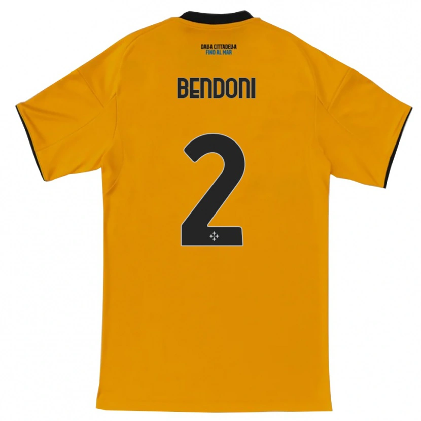 DanxenメンズMarco Bendoni#2オレンジ ブルーアウェイシャツ2025/26ジャージーユニフォーム
