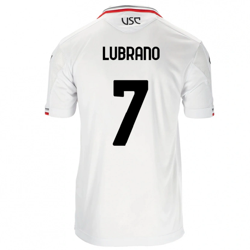 DanxenメンズAntonio Lubrano#7ホワイト レッドアウェイシャツ2025/26ジャージーユニフォーム