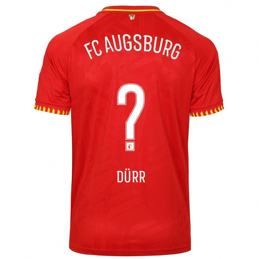 DanxenメンズIsmar Dürr#0レッド イエローアウェイシャツ2025/26ジャージーユニフォーム