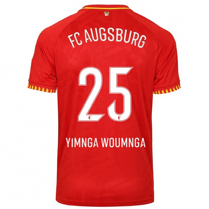 DanxenメンズBatkam Yimnga Woumnga#25レッド イエローアウェイシャツ2025/26ジャージーユニフォーム
