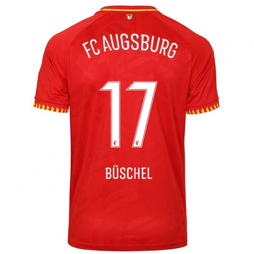 DanxenメンズAlisa Büschel#17レッド イエローアウェイシャツ2025/26ジャージーユニフォーム