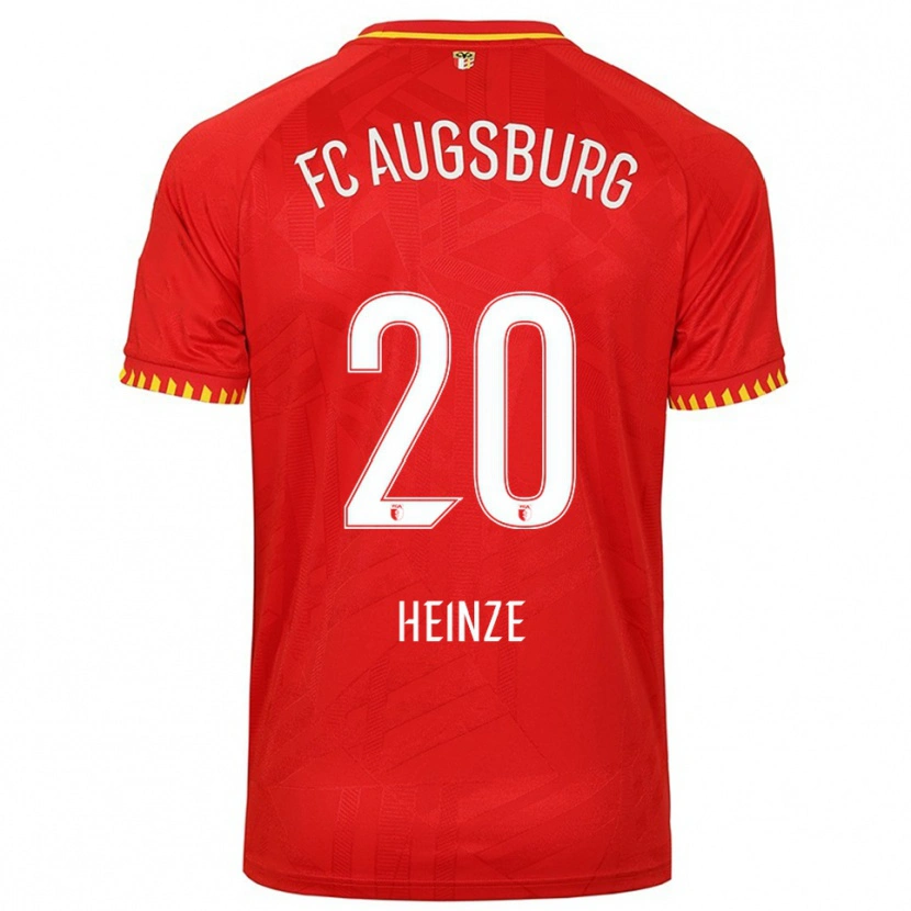DanxenメンズFynn Heinze#20レッド イエローアウェイシャツ2025/26ジャージーユニフォーム