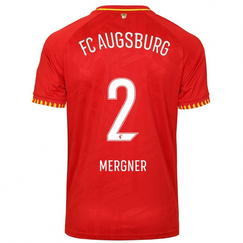 DanxenメンズSandra Mergner#2レッド イエローアウェイシャツ2025/26ジャージーユニフォーム