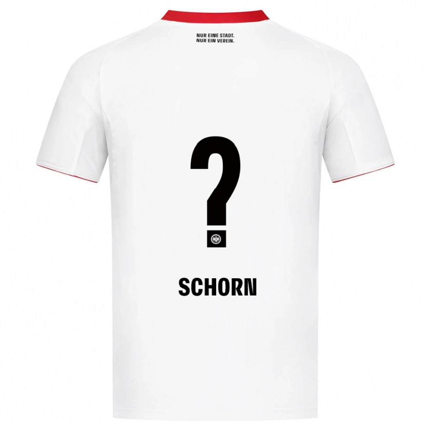 DanxenメンズMoritz Schorn#0ホワイト レッドアウェイシャツ2025/26ジャージーユニフォーム