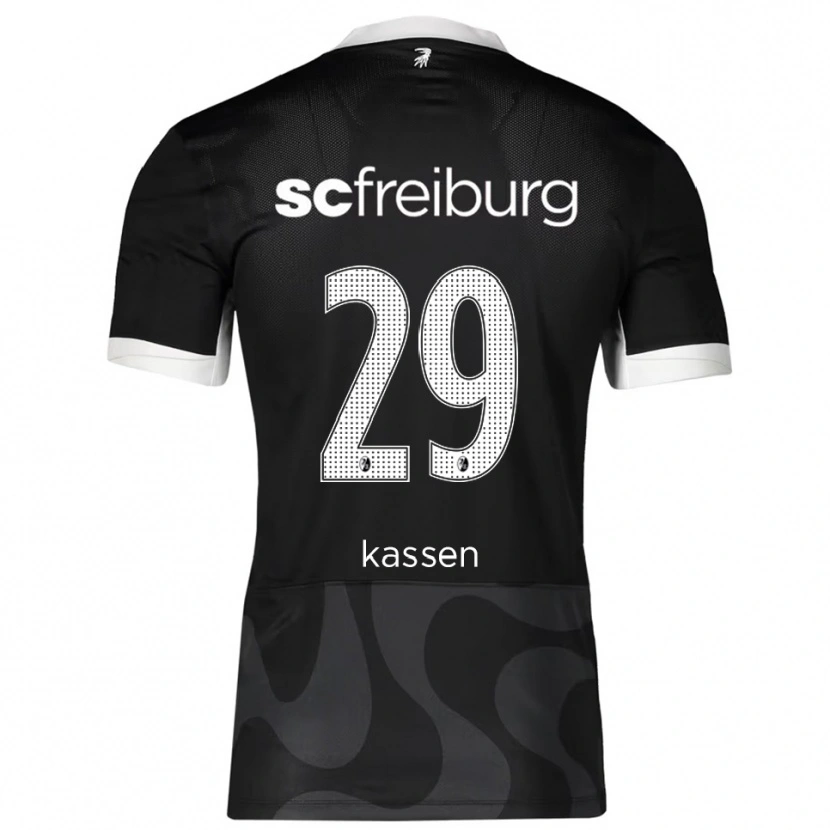 DanxenメンズJulia Kassen#29ブラック ホワイトアウェイシャツ2025/26ジャージーユニフォーム