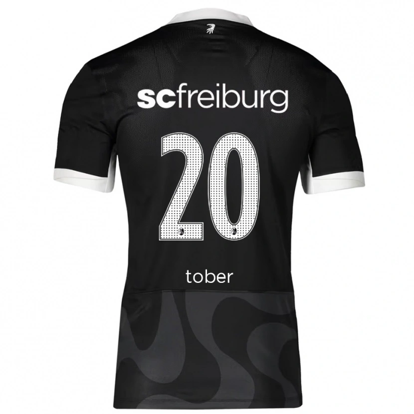 DanxenメンズLouis Tober#20ブラック ホワイトアウェイシャツ2025/26ジャージーユニフォーム