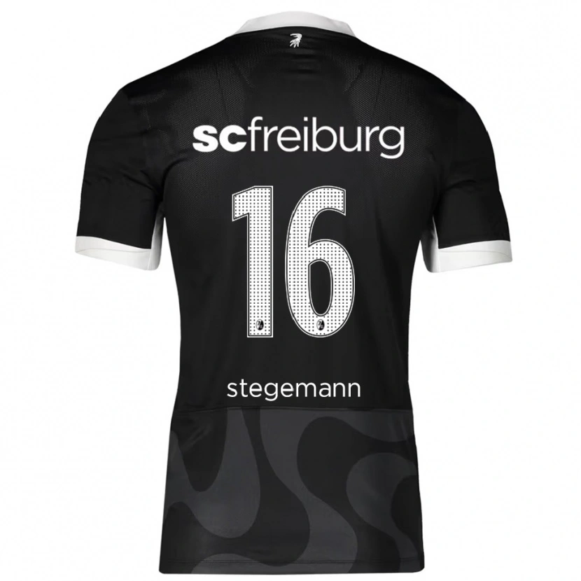 DanxenメンズGreta Stegemann#16ブラック ホワイトアウェイシャツ2025/26ジャージーユニフォーム
