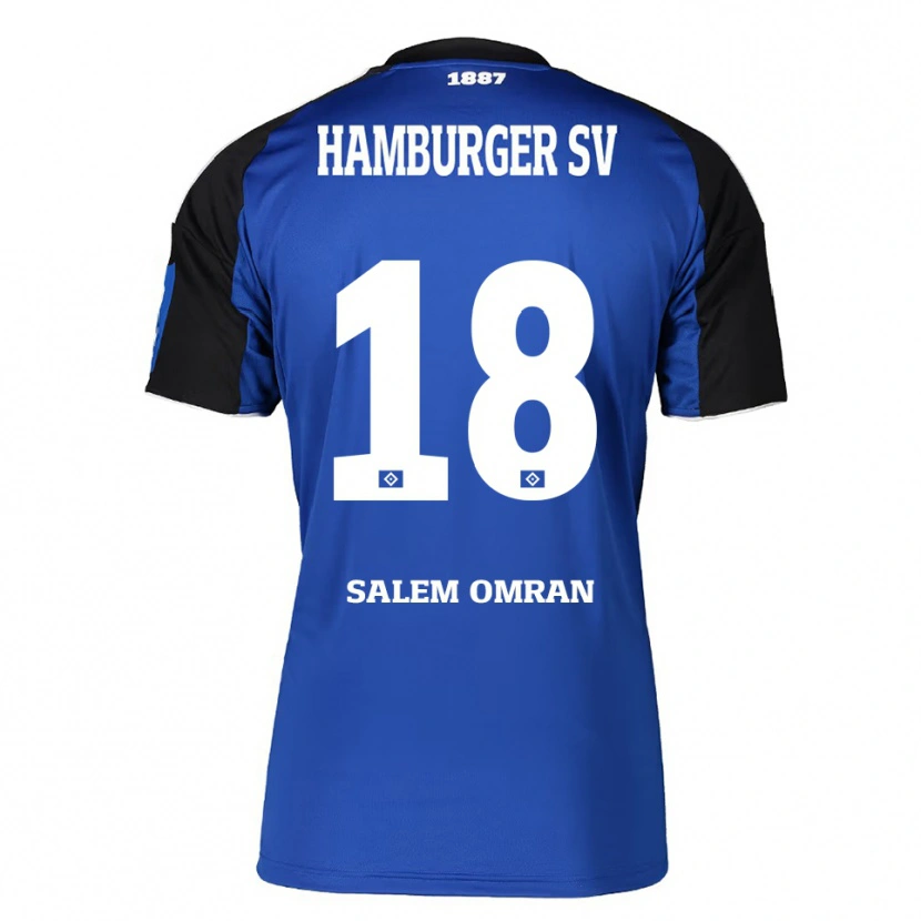 DanxenメンズAmir Salem Omran#18ブルー ブラックアウェイシャツ2025/26ジャージーユニフォーム