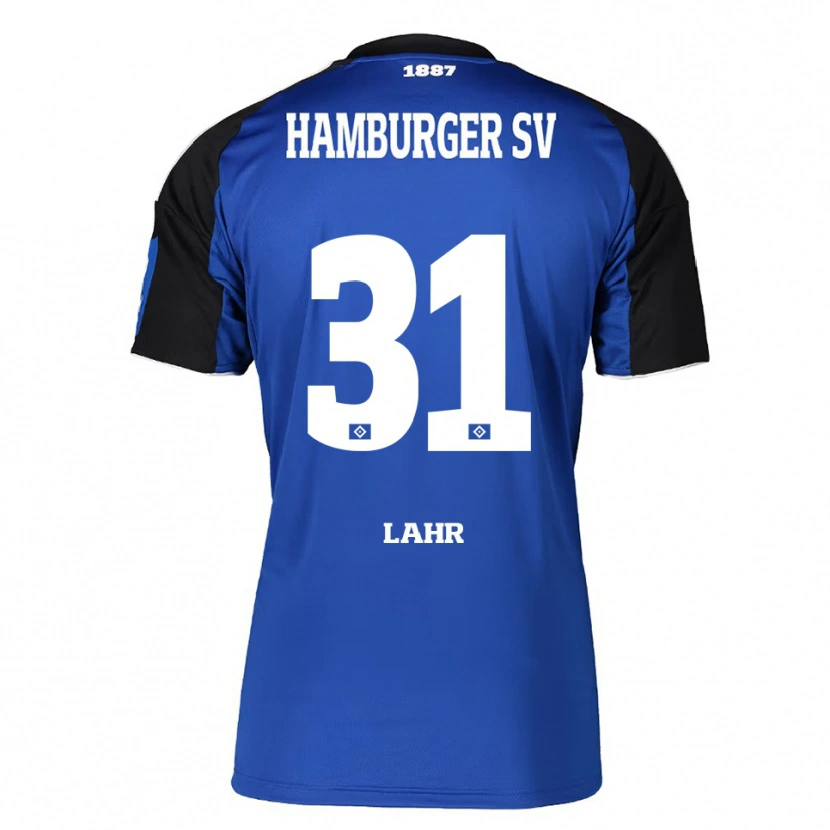 DanxenメンズJobina Lahr#31ブルー ブラックアウェイシャツ2025/26ジャージーユニフォーム