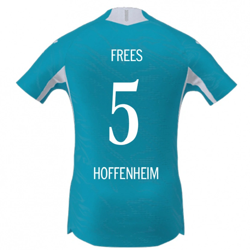 DanxenメンズKelven Frees#5スカイブルーアウェイシャツ2025/26ジャージーユニフォーム