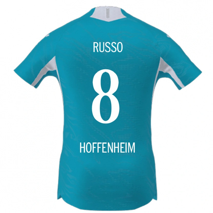 DanxenメンズRuven Russo#8スカイブルーアウェイシャツ2025/26ジャージーユニフォーム