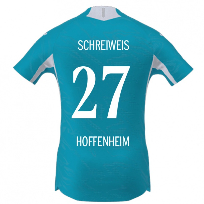 DanxenメンズBen Schreiweis#27スカイブルーアウェイシャツ2025/26ジャージーユニフォーム