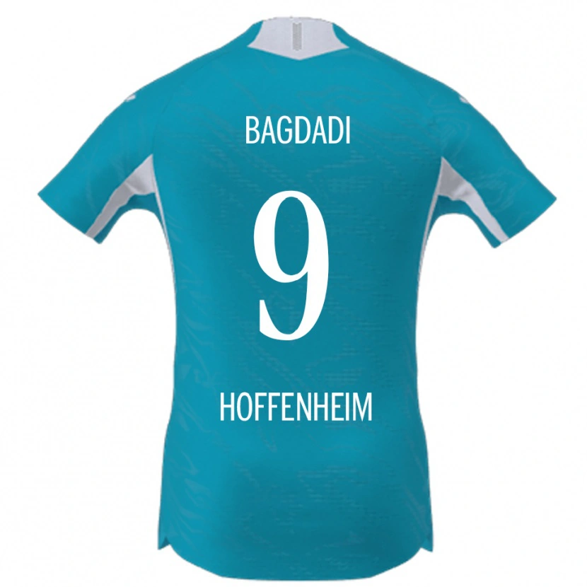 DanxenメンズZakaria Bagdadi#9スカイブルーアウェイシャツ2025/26ジャージーユニフォーム