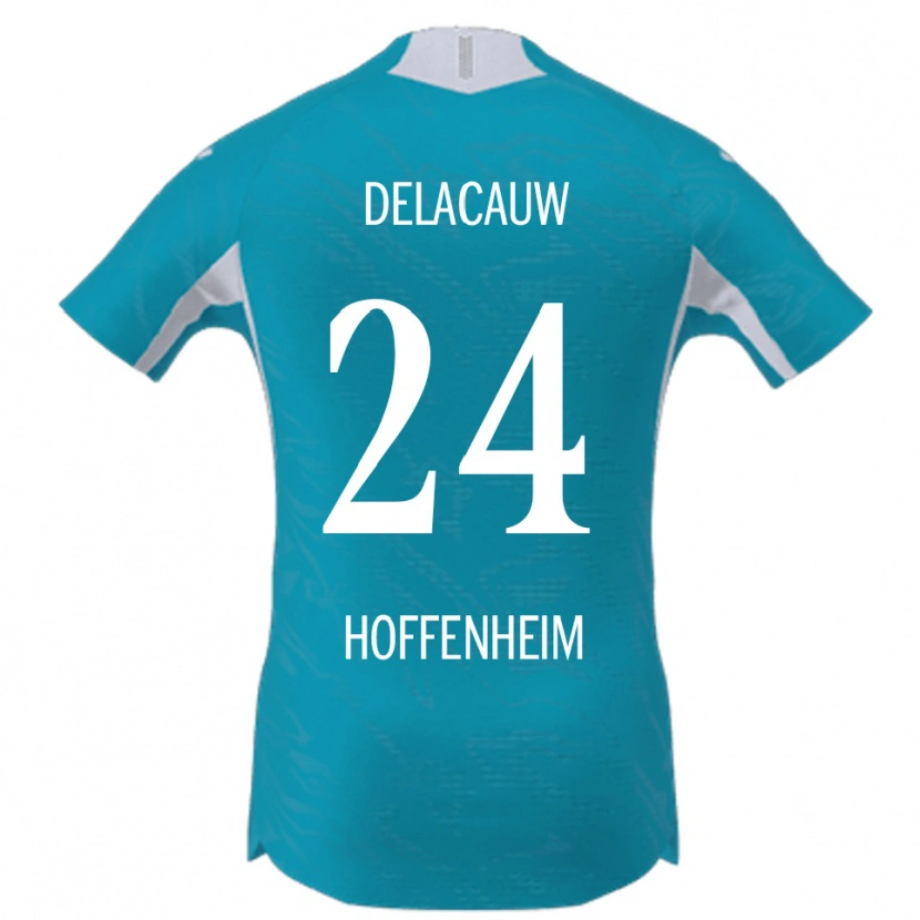 DanxenメンズFéli Delacauw#24スカイブルーアウェイシャツ2025/26ジャージーユニフォーム