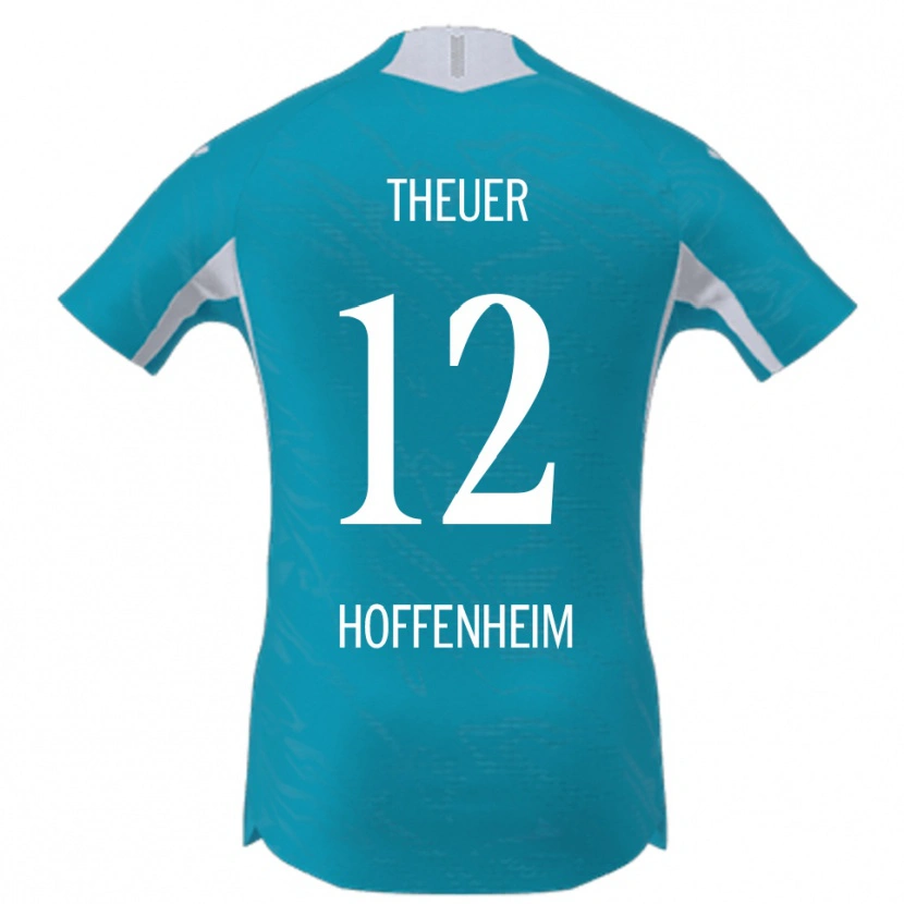 DanxenメンズMaximilian Theuer#12スカイブルーアウェイシャツ2025/26ジャージーユニフォーム