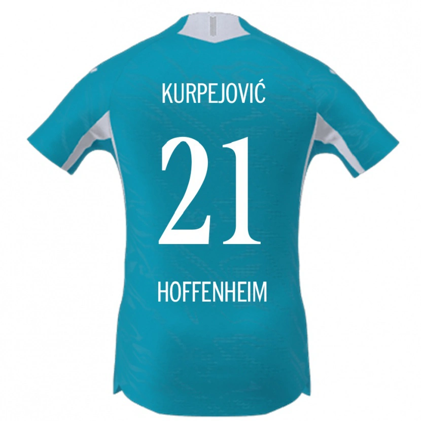 DanxenメンズAlbin Kurpejović#21スカイブルーアウェイシャツ2025/26ジャージーユニフォーム