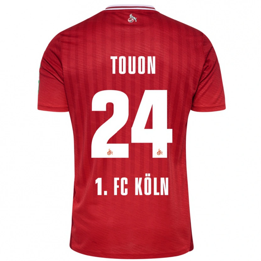 DanxenメンズElla Touon#24レッド ホワイトアウェイシャツ2025/26ジャージーユニフォーム