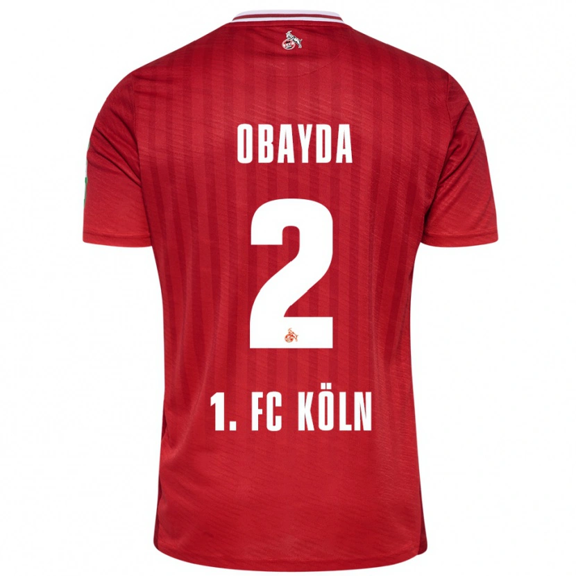 DanxenメンズYazan Obayda#2レッド ホワイトアウェイシャツ2025/26ジャージーユニフォーム
