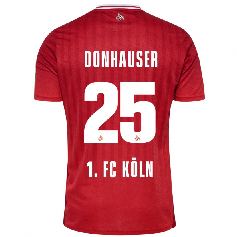 DanxenメンズLaura Donhauser#25レッド ホワイトアウェイシャツ2025/26ジャージーユニフォーム