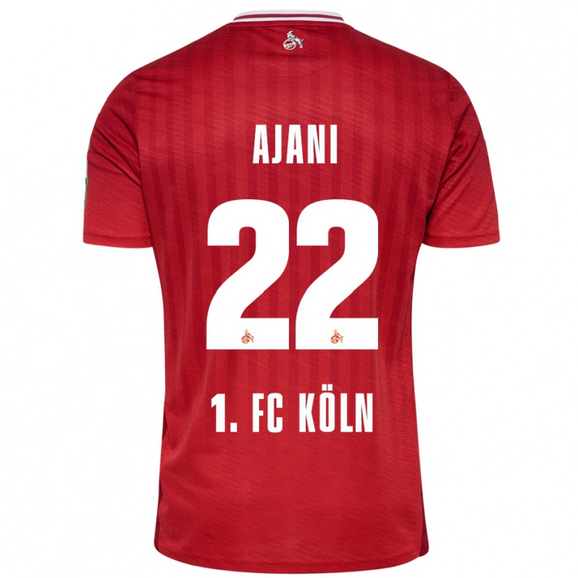 DanxenメンズMarvin Ajani#22レッド ホワイトアウェイシャツ2025/26ジャージーユニフォーム