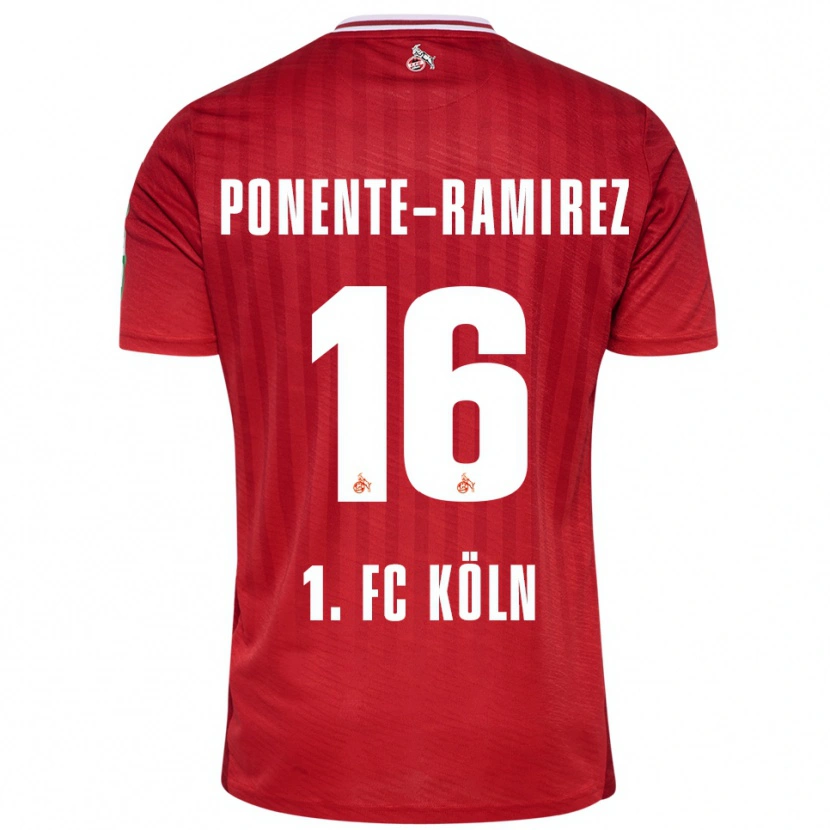 DanxenメンズJason Ponente-Ramirez#16レッド ホワイトアウェイシャツ2025/26ジャージーユニフォーム