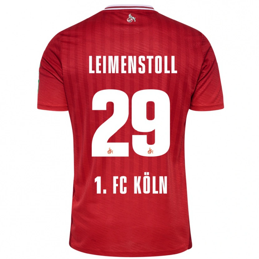 DanxenメンズVanessa Leimen­stoll#29レッド ホワイトアウェイシャツ2025/26ジャージーユニフォーム