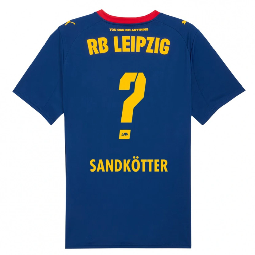 DanxenメンズConstantin Sandkötter#0ネイビー レッドアウェイシャツ2025/26ジャージーユニフォーム