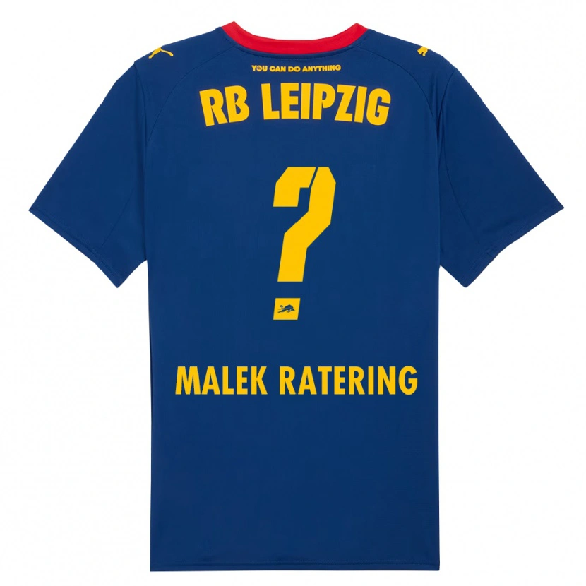DanxenメンズJakob Malek Ratering#0ネイビー レッドアウェイシャツ2025/26ジャージーユニフォーム