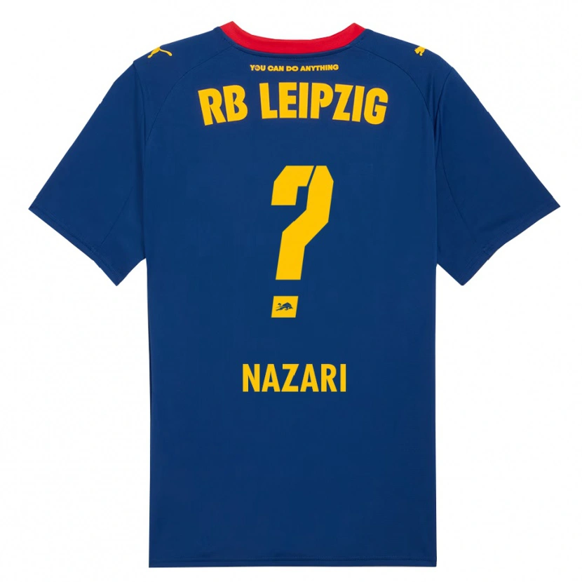 DanxenメンズAlireza Nazari#0ネイビー レッドアウェイシャツ2025/26ジャージーユニフォーム