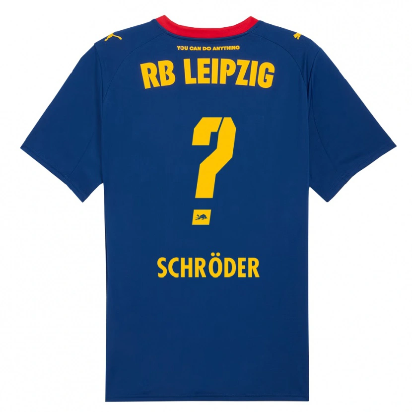 DanxenメンズLevin Schröder#0ネイビー レッドアウェイシャツ2025/26ジャージーユニフォーム