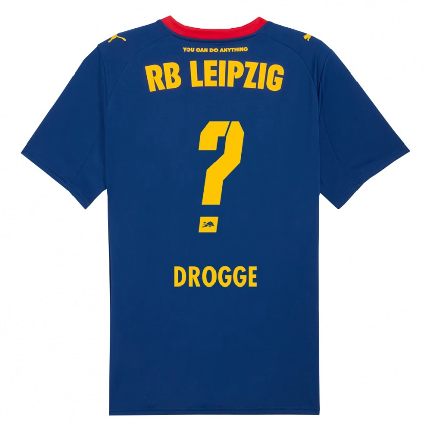 DanxenメンズLennert Drogge#0ネイビー レッドアウェイシャツ2025/26ジャージーユニフォーム