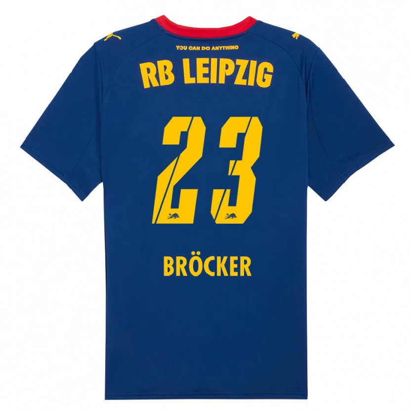DanxenメンズMads Bröcker#23ネイビー レッドアウェイシャツ2025/26ジャージーユニフォーム