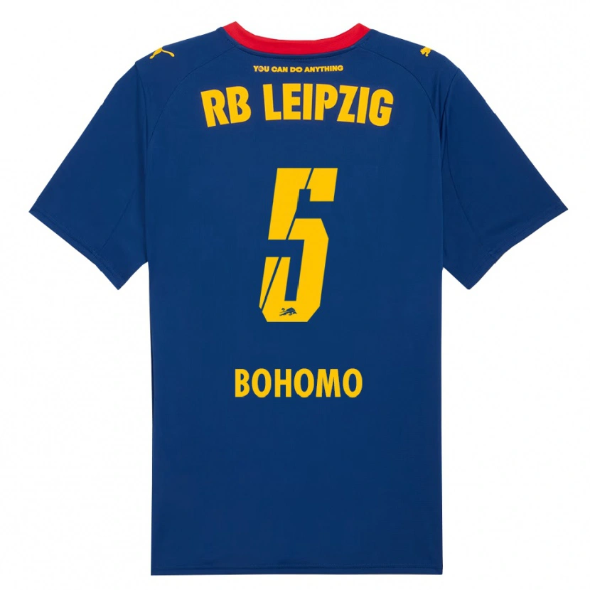 DanxenメンズAllan Bohomo#5ネイビー レッドアウェイシャツ2025/26ジャージーユニフォーム