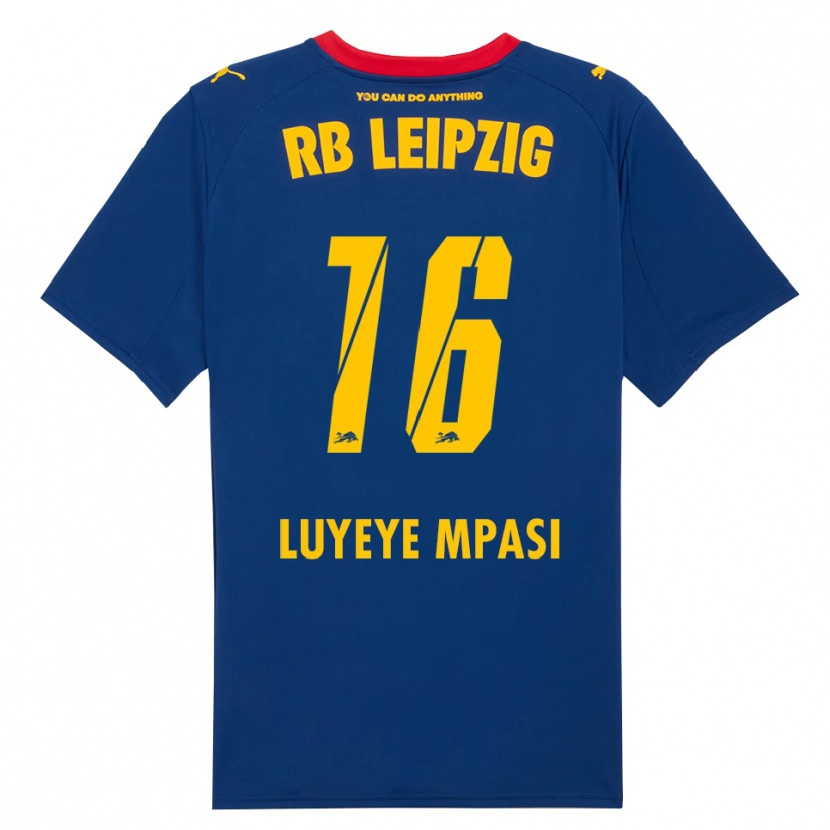 DanxenメンズSeal Luyeye Mpasi#16ネイビー レッドアウェイシャツ2025/26ジャージーユニフォーム
