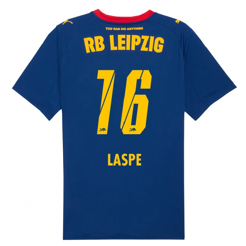 DanxenメンズHannes Laspe#16ネイビー レッドアウェイシャツ2025/26ジャージーユニフォーム
