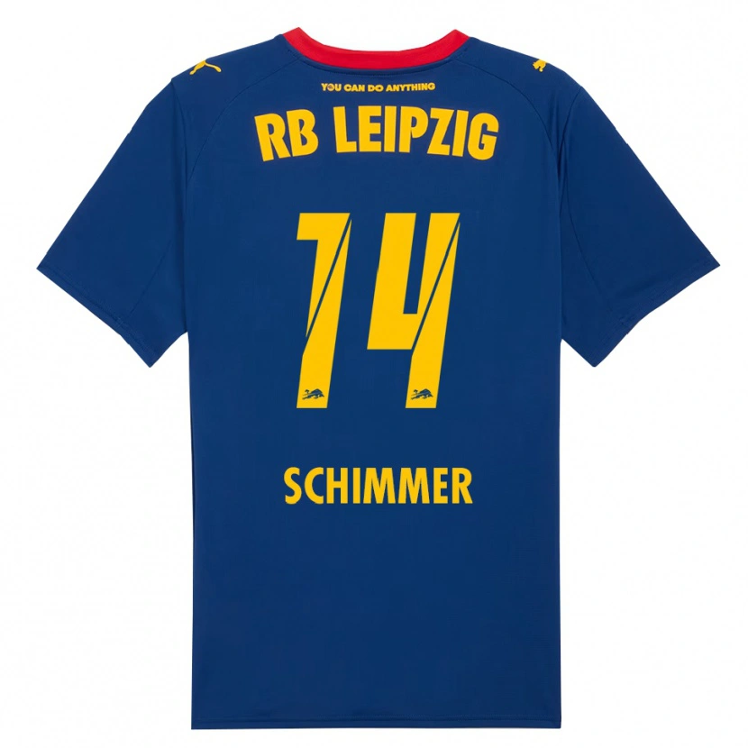 DanxenメンズMarleen Schimmer#14ネイビー レッドアウェイシャツ2025/26ジャージーユニフォーム